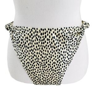 Kendall & Kylie NEW Womens Size XL Animal Print Knotted Bikini Bottom High-Rise